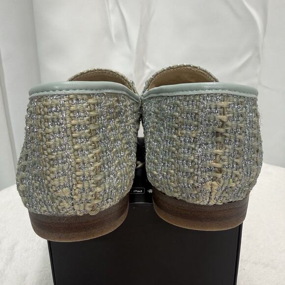 Sam Edelman Loraine Bit Blue Faux Tweed Comfort Loafers Shoe Size 1 Girl - Picture 6 of 12